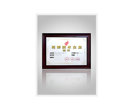 高新技术企业证书